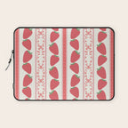 Strawberries Red Stripes  Laptop Sleeve Gallery Image 1