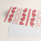 Strawberries Red Stripes  Wrapping Paper Gallery Image 2