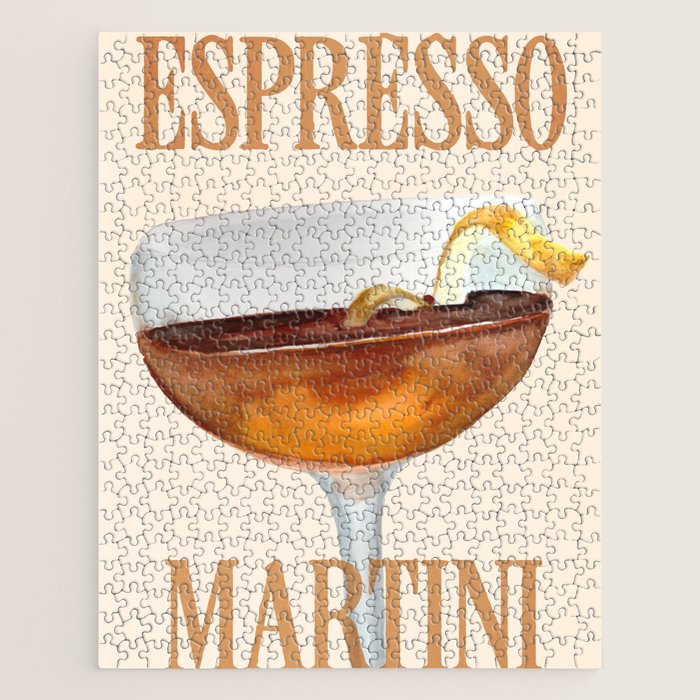 Espresso Martini: Retro Classic Cocktail 04 Jigsaw Puzzle Gallery Image 1