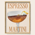 Espresso Martini: Retro Classic Cocktail 04 Serving Tray Gallery Image 1