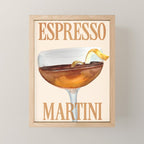 Espresso Martini: Retro Classic Cocktail 04 Mini Art Print Gallery Image 1