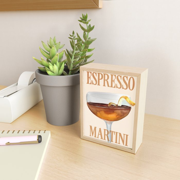 Espresso Martini: Retro Classic Cocktail 04 Mini Art Print Gallery Image 2