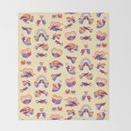 Rainbow guppy 3 Throw Blanket Gallery Image 2