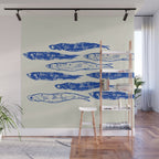 Sardines Art Wall Mural Gallery Image 1