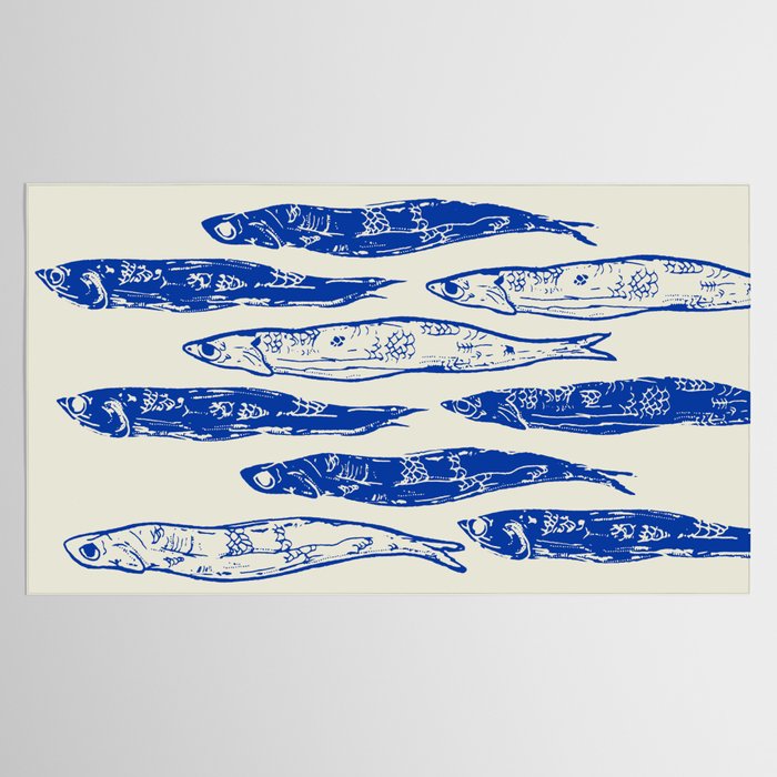 Sardines Art Tablecloth Gallery Image 2