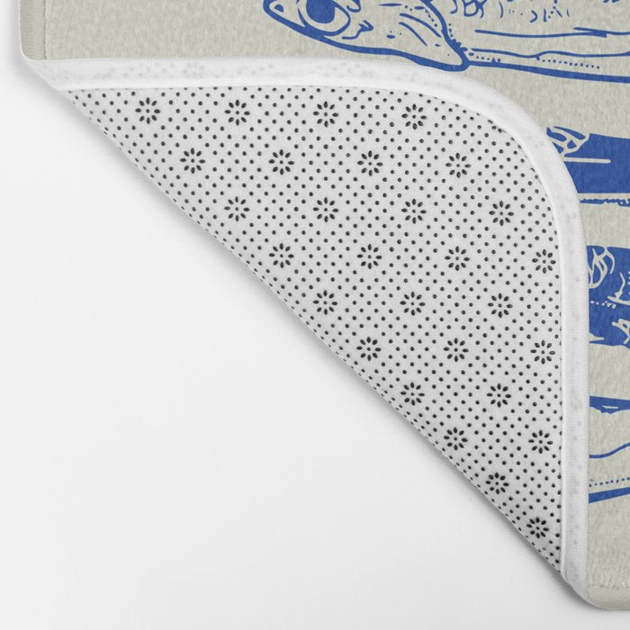 Sardines Art Bath Mat Gallery Image 2