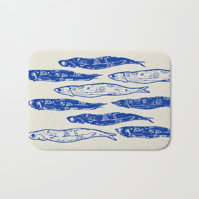 Sardines Art Bath Mat Gallery Image 1