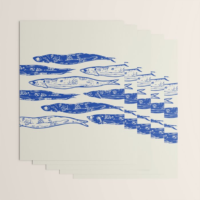 Sardines Art Wrapping Paper Gallery Image 3