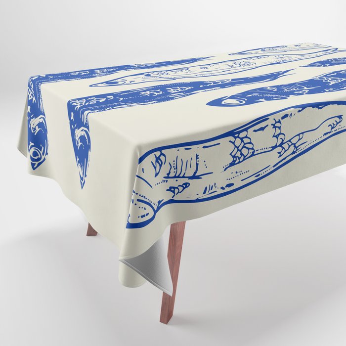 Sardines Art Tablecloth Gallery Image 1
