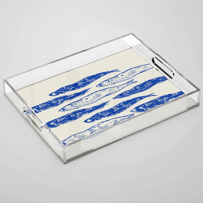 Sardines Art Acrylic Tray Gallery Image 1