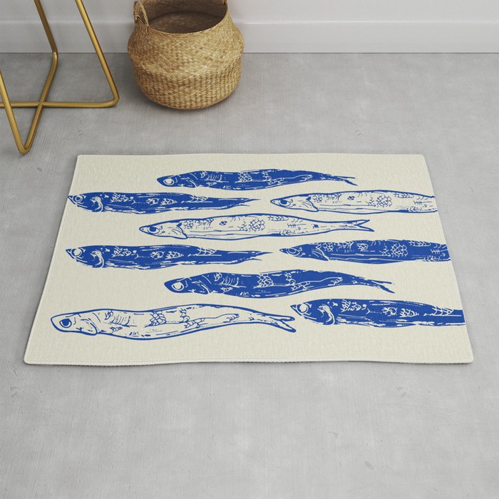 Sardines Art Rug Gallery Image 1