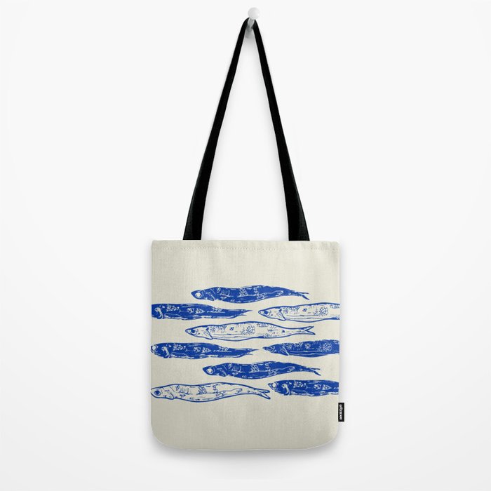 Sardines Art Tote Bag Gallery Image 2