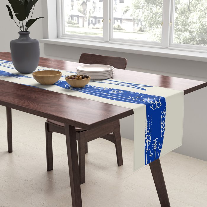 Sardines Art Table Runner Gallery Image 2