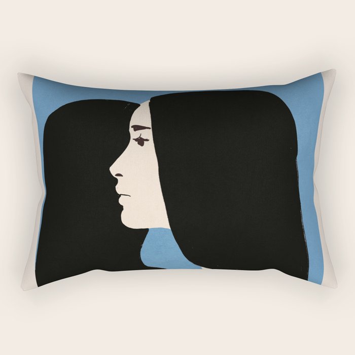 Girl Portrait 2 Rectangular Pillow Gallery Image 1