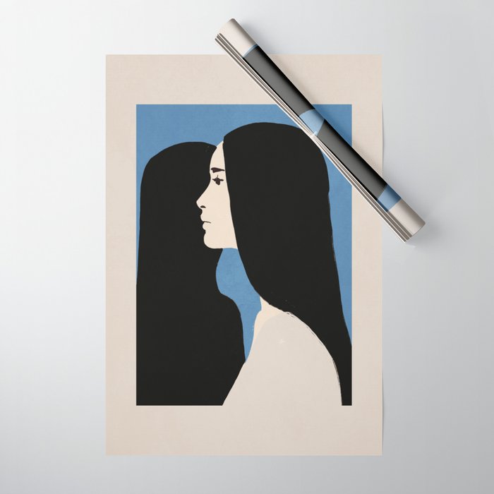 Girl Portrait 2 Wrapping Paper Gallery Image 1