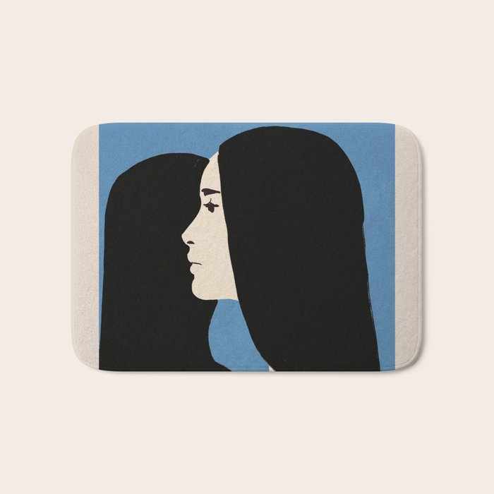 Girl Portrait 2 Bath Mat Gallery Image 1