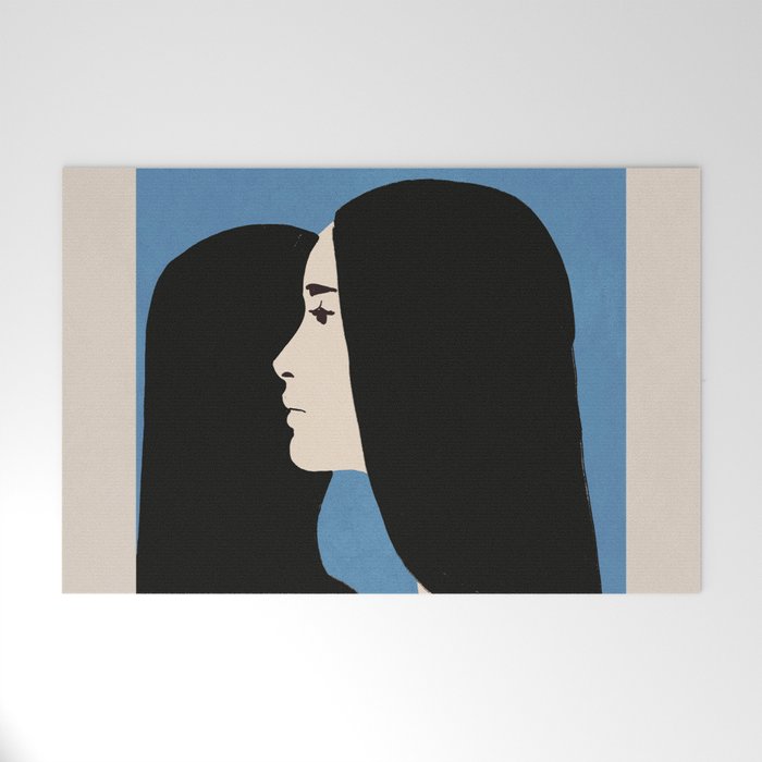 Girl Portrait 2 Welcome Mat Gallery Image 1