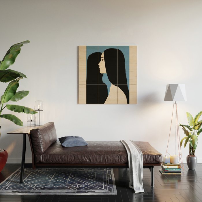 Girl Portrait 2 Wood Wall Art Gallery Image 2