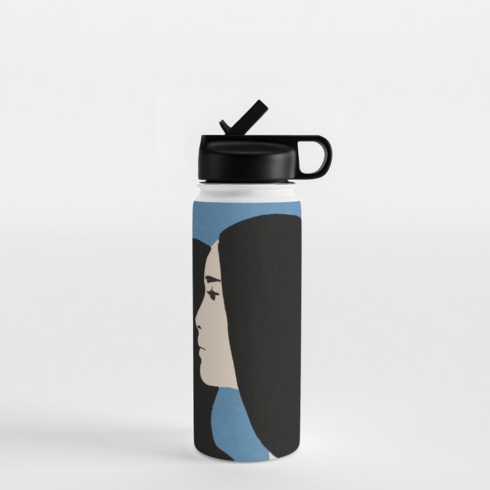 Girl Portrait 2 Water Bottle Gallery Image 1