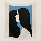 Girl Portrait 2 Wall Tapestry Gallery Image 4