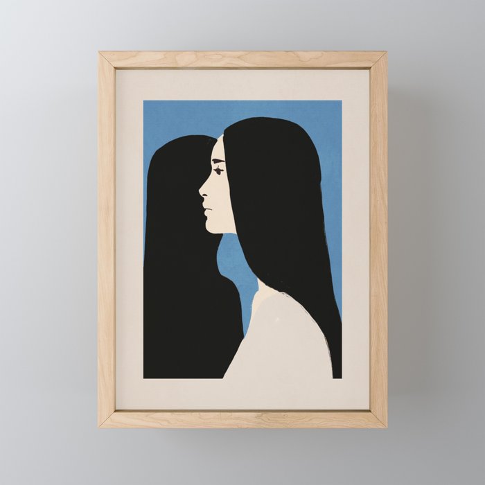 Girl Portrait 2 Mini Art Print Gallery Image 1