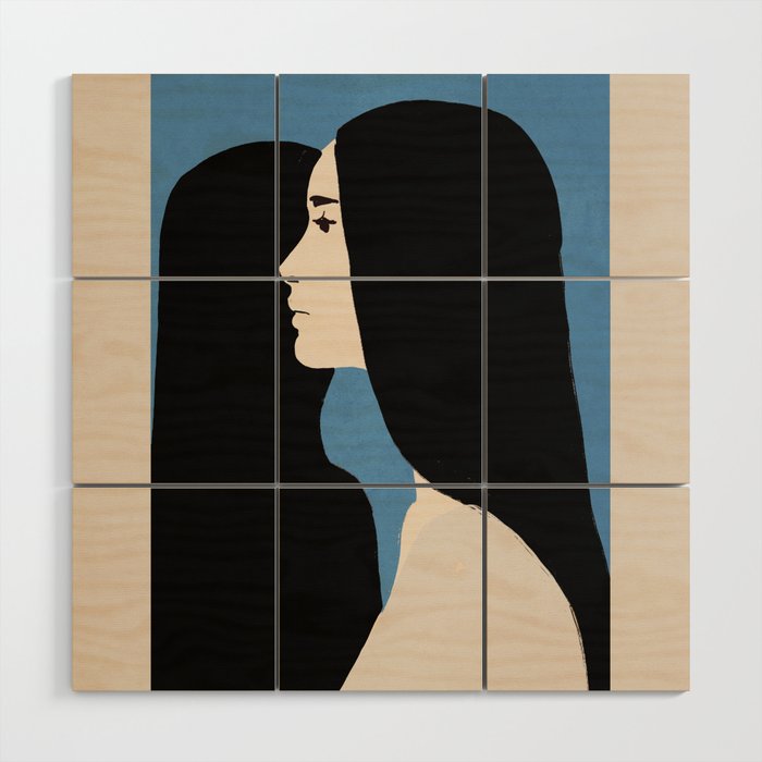 Girl Portrait 2 Wood Wall Art Gallery Image 1