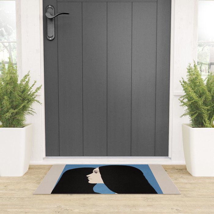 Girl Portrait 2 Welcome Mat Gallery Image 3