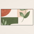 Abstract Shapes and Leaves Desk Mat Gallery Image 3