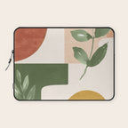 Abstract Shapes and Leaves Laptop Sleeve Gallery Image 1