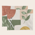 Abstract Shapes and Leaves Placemat Gallery Image 1