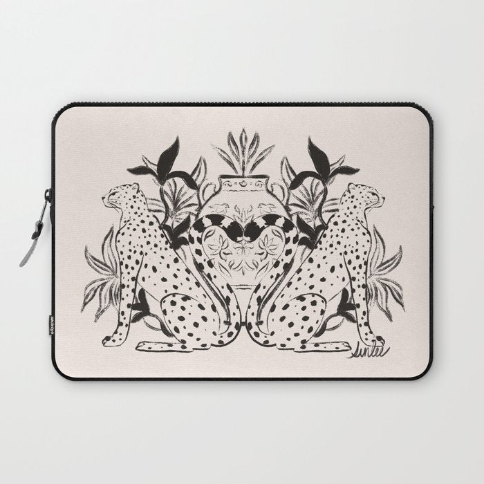 Cheetah Symmetry lines  Laptop Sleeve Gallery Image 1