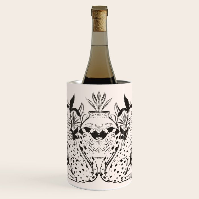 Cheetah Symmetry lines  Wine Chiller Gallery Image 1