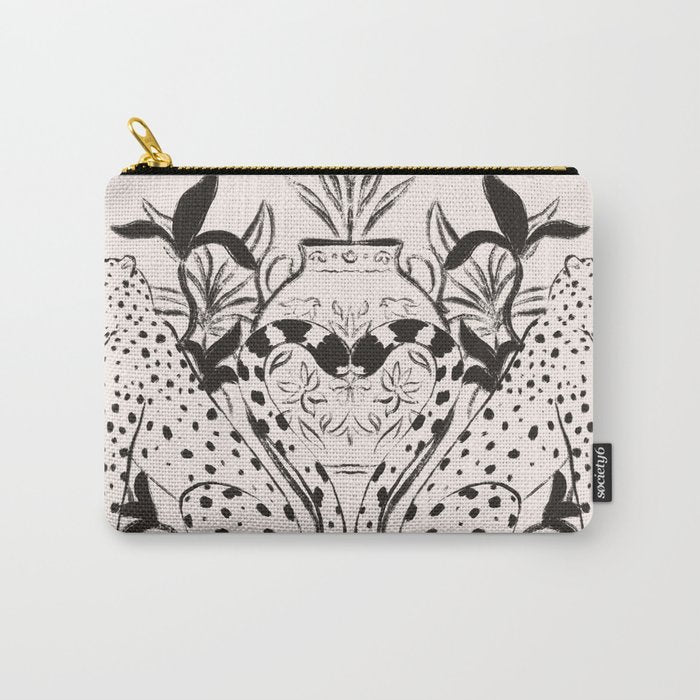 Cheetah Symmetry lines  Carry All Pouch Gallery Image 1