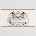 Cheetah Symmetry lines  Desk Mat Gallery Image 1