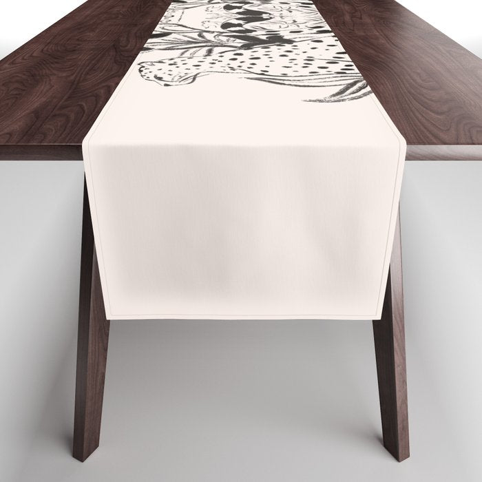 Cheetah Symmetry lines  Table Runner Gallery Image 1