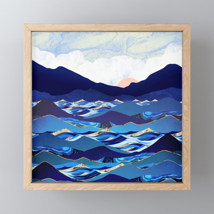 Ocean Blue Mini Art Print Gallery Image 1