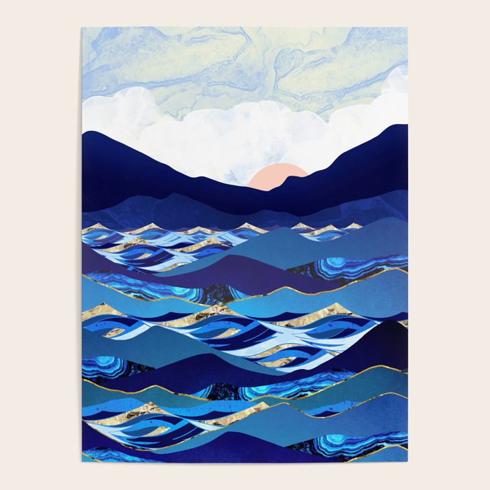 Ocean Blue Poster Gallery Image 4