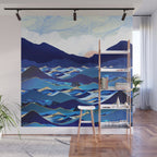 Ocean Blue Wall Mural Gallery Image 1