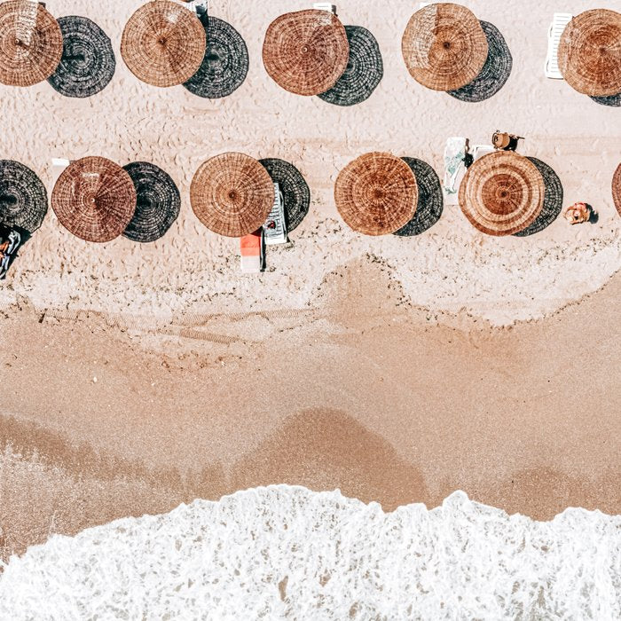 People On Beach, Aerial Drone Photography, Aerial Beach Sea, Ocean Wall Art Print, Summer Sea Vibes Art Print Coffee Mug Gallery Image 2