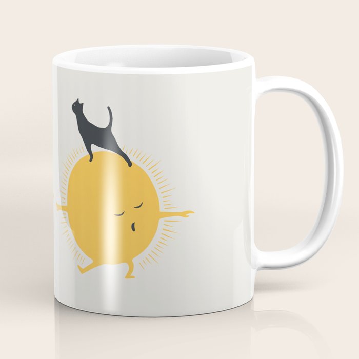 Good Meowâing 9 yoga warrior II Coffee Mug Gallery Image 1