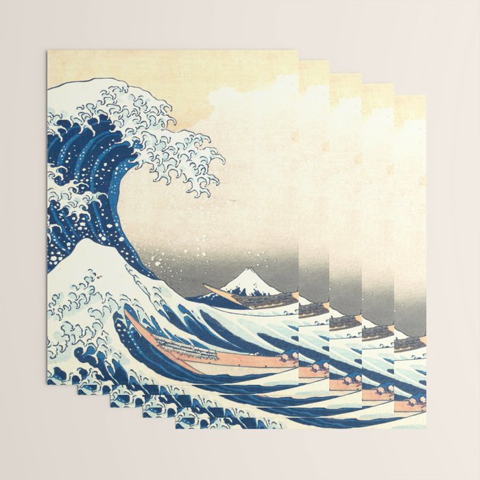 Katsushika Hokusai "The Great Wave off Kanagawa" Wrapping Paper Gallery Image 3