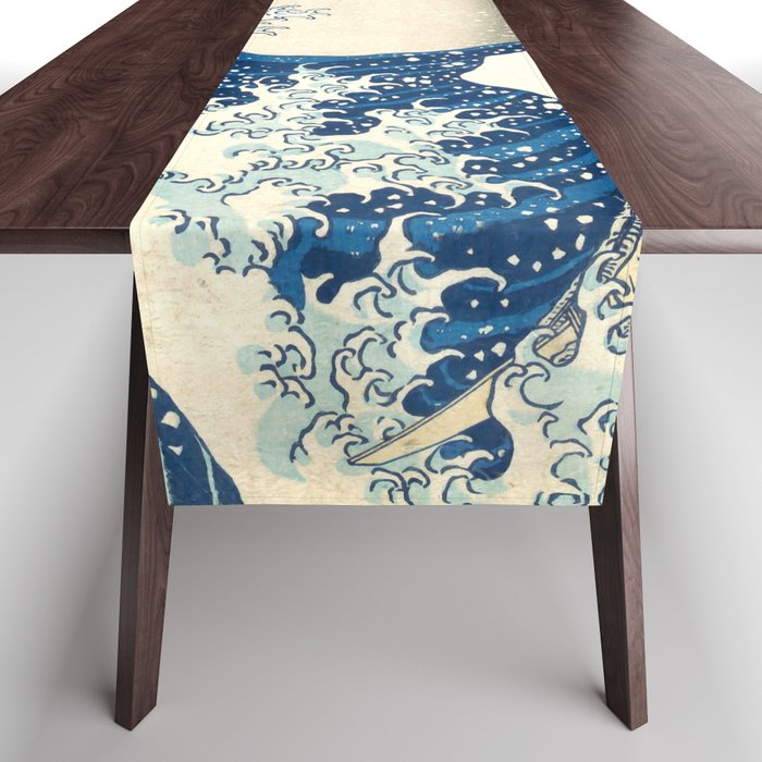 Katsushika Hokusai "The Great Wave off Kanagawa" Table Runner Gallery Image 1
