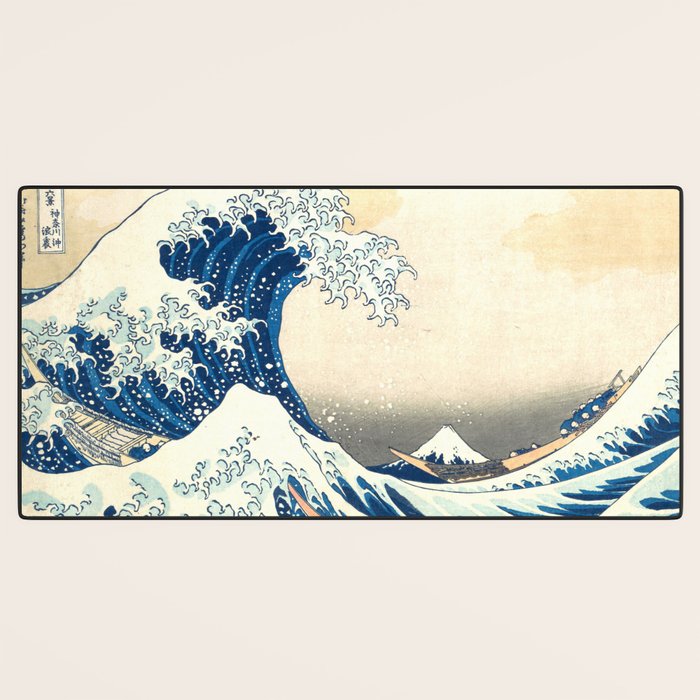 Katsushika Hokusai "The Great Wave off Kanagawa" Desk Mat Gallery Image 3