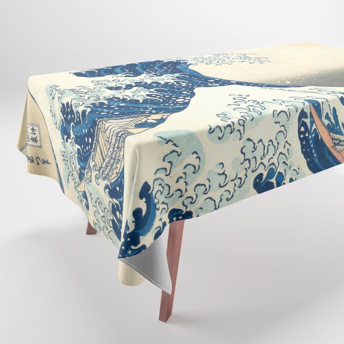Katsushika Hokusai "The Great Wave off Kanagawa" Tablecloth Gallery Image 1