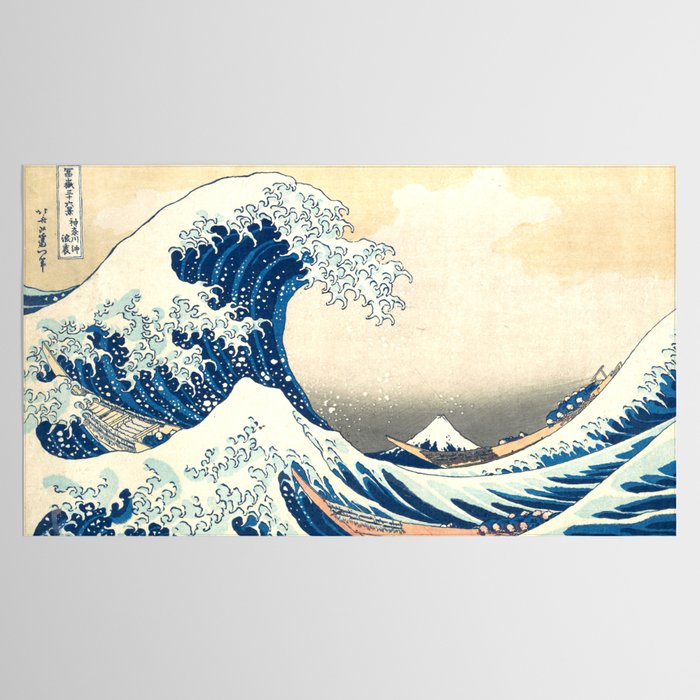 Katsushika Hokusai "The Great Wave off Kanagawa" Tablecloth Gallery Image 2
