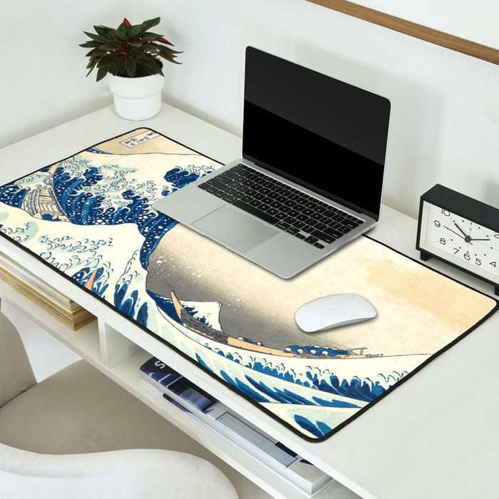 Katsushika Hokusai "The Great Wave off Kanagawa" Desk Mat Gallery Image 2