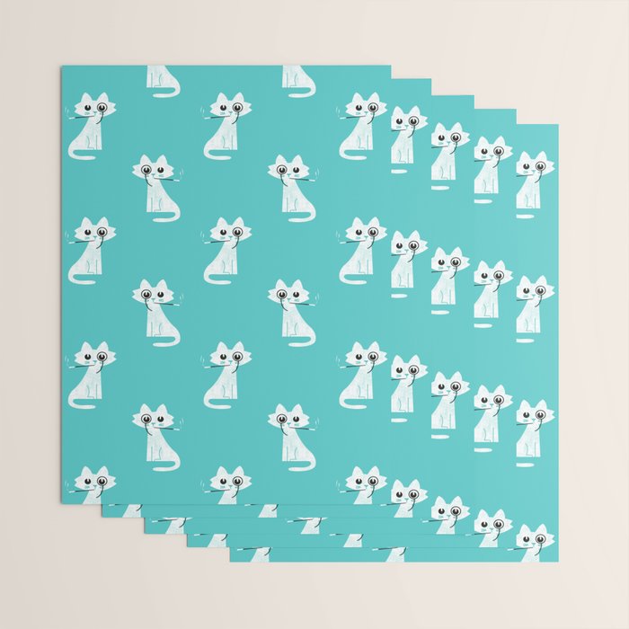 Mark - fancy cat Wrapping Paper Gallery Image 3