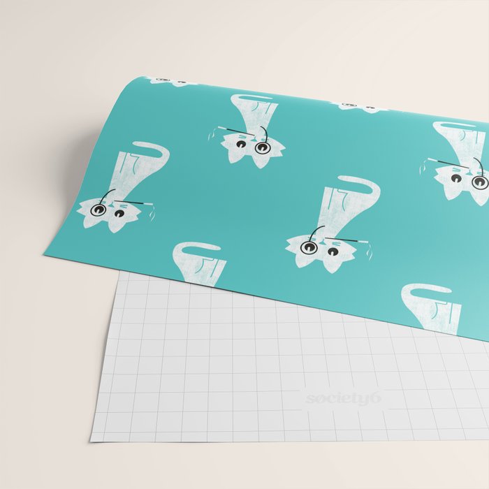 Mark - fancy cat Wrapping Paper Gallery Image 2