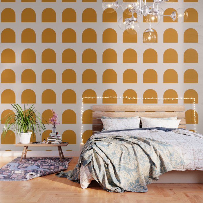 Arch (Yellow & Pale Pink) Wallpaper Gallery Image 3