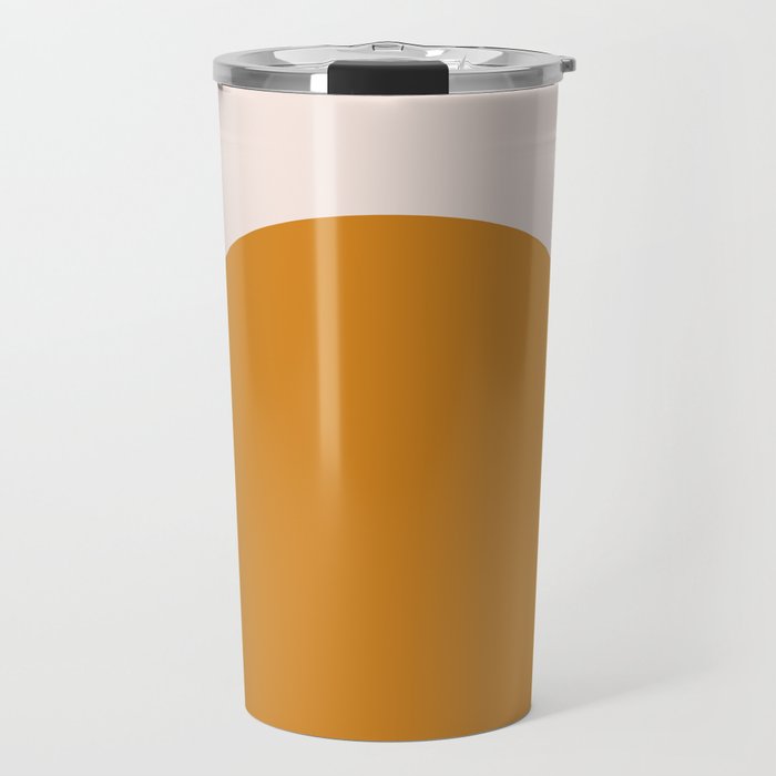 Arch (Yellow & Pale Pink) Travel Mug Gallery Image 1